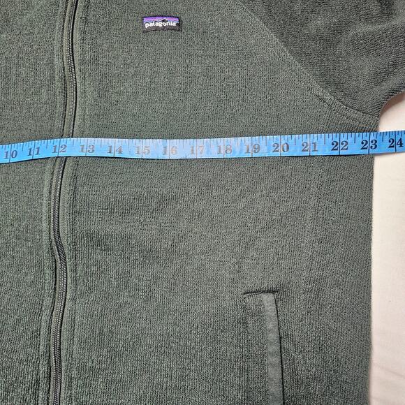 Patagonia Vintage Full-Zip Fleece Jacket with Mock Neck Collar Green Men's XL - Picture 8 of 12